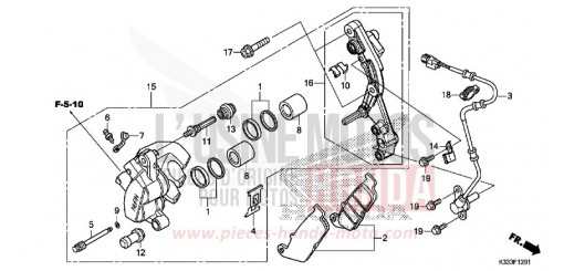PINZA FRENO ANTERIORE (CBR250RA/300RA) CBR300RAF di 2015